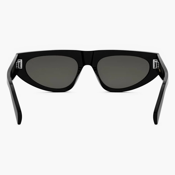 Celine Black Monochrome 55mg Geometric Sunglasses